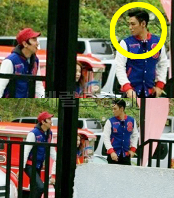 이광수(좌부터/탤런트),탑(최승현/가수/영화배우/빅뱅/GD&TOP)
빅뱅 탑이 ‘런닝맨’을 촬영중인 모습이 포착돼 눈길을 끈다.