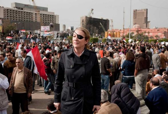 U.S. war correspondent Marie Colvin in Cairo, Egypt.   AFP-Yonhap News