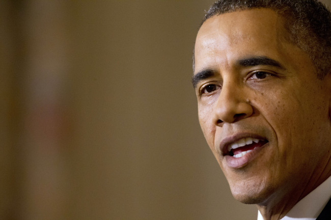 버락오바마(BarackObama/정치인/미국대통령)
U.S. President Barack Obama speaks at the White House in Washington on Thursday.  AP-Yonhap News
