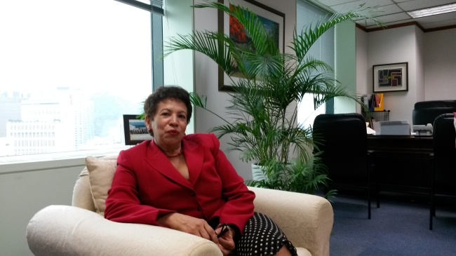 Dominican Ambassador to South Korea Grecia Pichardo discusses bilateral ties during an interview with The Korea Herald at Pichardo’s office in downtown Seoul on Oct. 8. Philip Iglauer/The Korea Herald