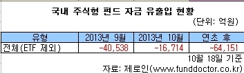 예상 밖 강세장이 연출되면서 국내 주식형 펀드가 ‘환매 몸살’을 앓고 있다