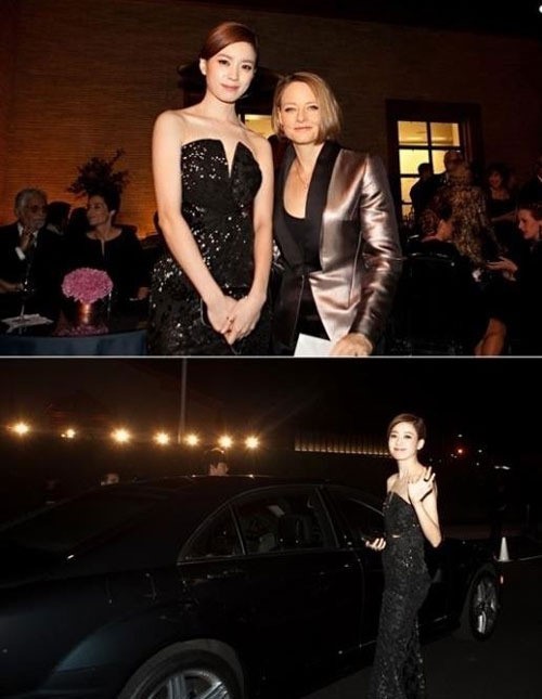 한효주(좌부터/탤런트/영화배우),조디포스터(JodieFoster/영화배우/영화감독)
배우 한효주가 할리우드 배우 조디 포스터와의 만남을 공개했다.