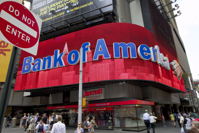 Bank of America Corp. branch in Times Square, New York.    Bloomberg