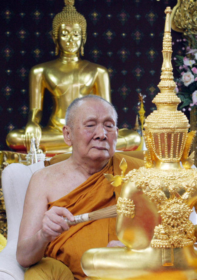 Thai Supreme Patriarch Somdet Phra Nyanasamvara.   AP-Yonhap News