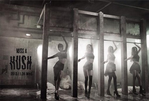 민(좌부터/이민영/가수/미쓰에이),페이(가수/미쓰에이),지아(가수/미쓰에이),수지(배수지/가수/미쓰에이)
미쓰에이 수지가 새 앨범 ‘허쉬(Hush)’의 티저 사진을 공개했다.