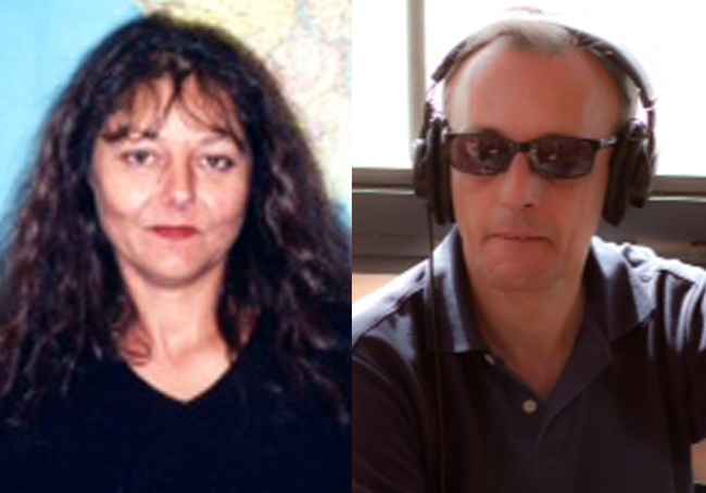These undated photos provided by Radio France International show journalists Ghislaine Dupont (left) and Claude Verlon.   AP-Yonhap News