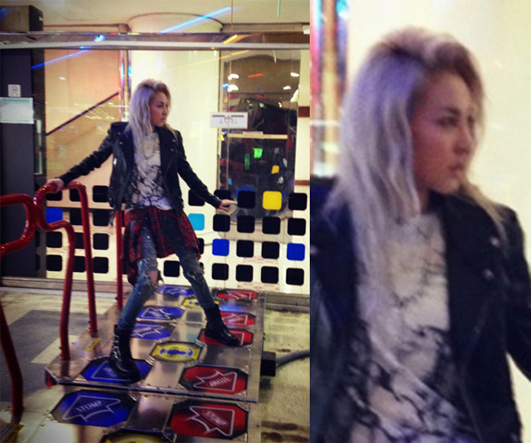박산다라(가수/2NE1)
그룹 투애니원의 멤버 산다라박이 오락실에서 게임 펌프를 즐기는 모습이 화제다.
　