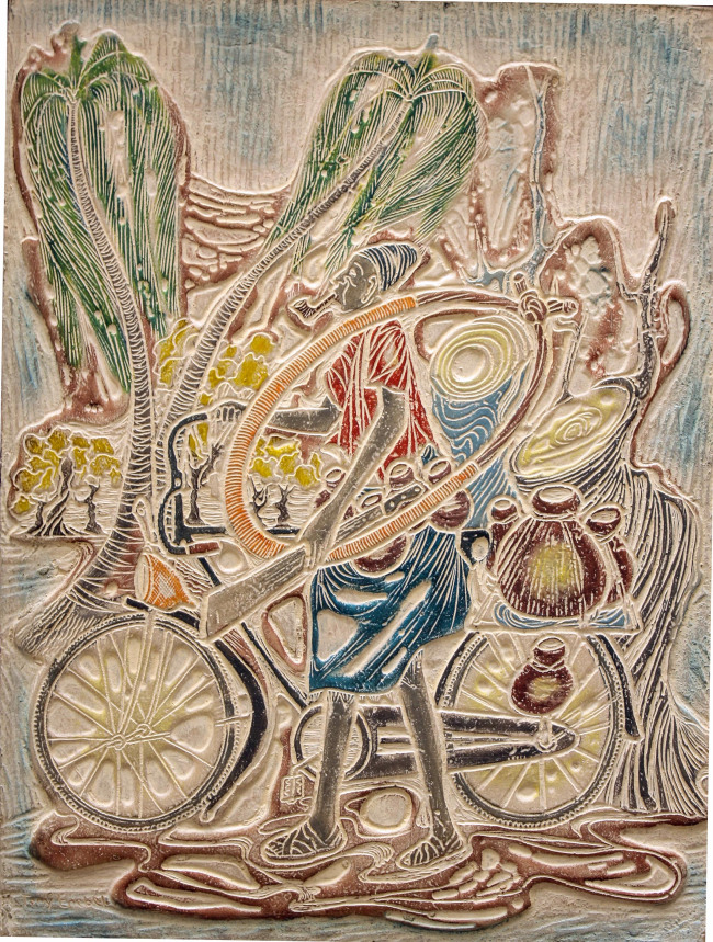 “Onye Nmanya” by Tony Enebeli.   Total Museum of Contemporary Art