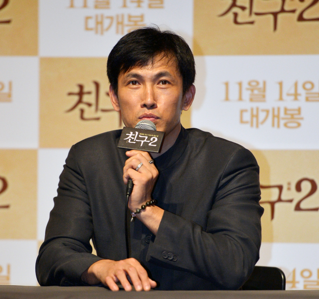 유오성(영화배우/탤런트)
4일 서울 광진구 롯데시네마 건대입구에서 영화 ‘친구2(감독 곽경택)’의 언론시사회가 열렸다.