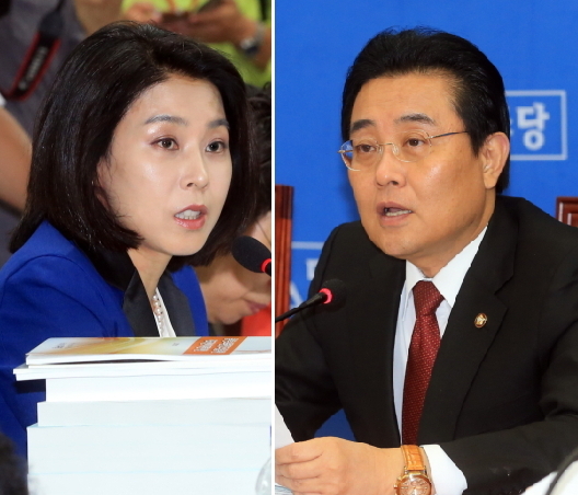 신의진(좌부터/국회의원/의사/연세대학교의과대학세브란스병원의사),전병헌(국회의원/정당인/민주당원내대표)
A widening dispute over a proposal to toughen regulations on online games has emerged as a hot political issue dragging party leaders into a harsh war of words.