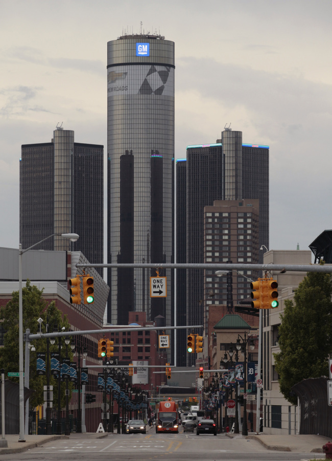 The global headquarters of General Motors Co. in Detroit.   Bloomberg