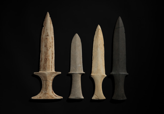 A group of stone swords from the Proto-Three Kingdom Age (A.D. 0-300) (National Museum of Korea)