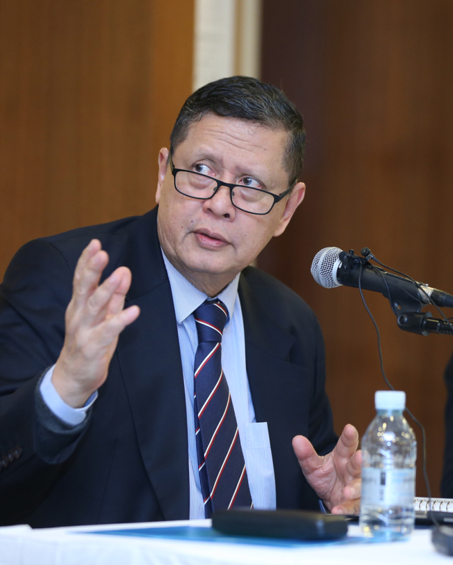 Marzuki Darusman, the U.N.’s special rapporteur on North Korea, speaks during a news conference in Seoul on Friday.   Yonhap News