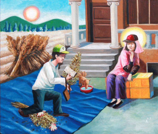 최형욱‘깨값고지’, 캔버스에 유채, 45.5×53cm, 2012.  [사진제공=갤러리 세줄]