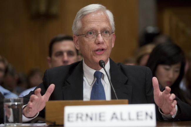 President of the International Center for Missing and Exploited Children Ernie Allen.   Bloomberg
