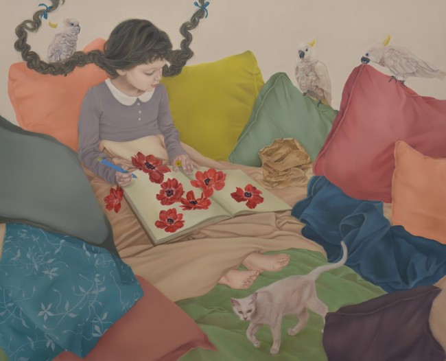 요시자와 도모미‘Signal’, 캔버스에 유채, 130.3×162㎝, 2012.  [사진제공=금산갤러리]