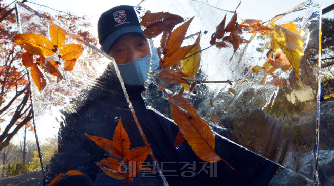 초겨울 추위가 절정을 보인 20일 오전 서울 남산 연못에 얼음이 얼어 추위를 실감케하고 있다.<br />김명섭 기자 msiron@heraldcorp.com
초겨울 추위가 절정을 보인 20일 오전 서울 남산 연못에 얼음이 얼어 추위를 실감케하고 있다.
김명섭 기자 msiron@heraldcorp.com