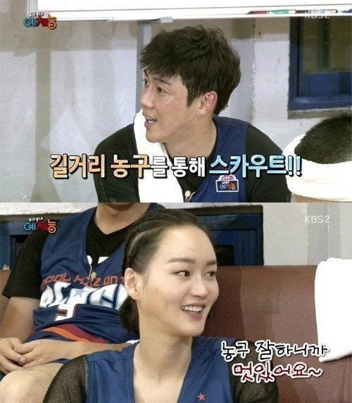 김혁(위부터/연극배우),이혜정(모델)
우리동네 예체능’에 또 한 명의 스타가 탄생했다. 등장만 하면 단박에 화제의 중심에 선다. 무명의 보달환에 이어 이번엔 배우 김혁이다.