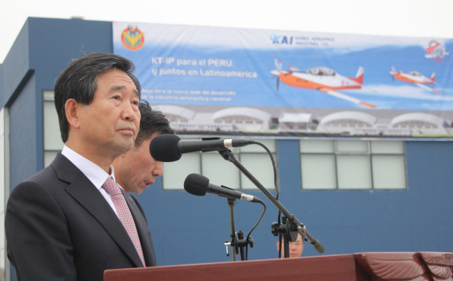 하성용(기업인/한국항공우주산업대표이사사장/한국항공우주산업진흥협회회장)
Korea Aerospace Industries president and CEO Ha Sung-yong.   Yonhap News
