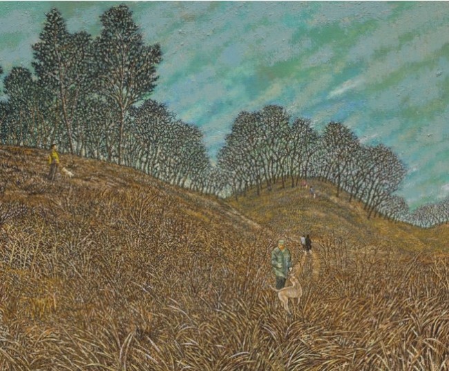임동식 친구 정군이 권유한 바람 쐬는날 2, 74.5x104cm, Oil on canvas, 2010-2012 [사진제공=이화익갤러리]