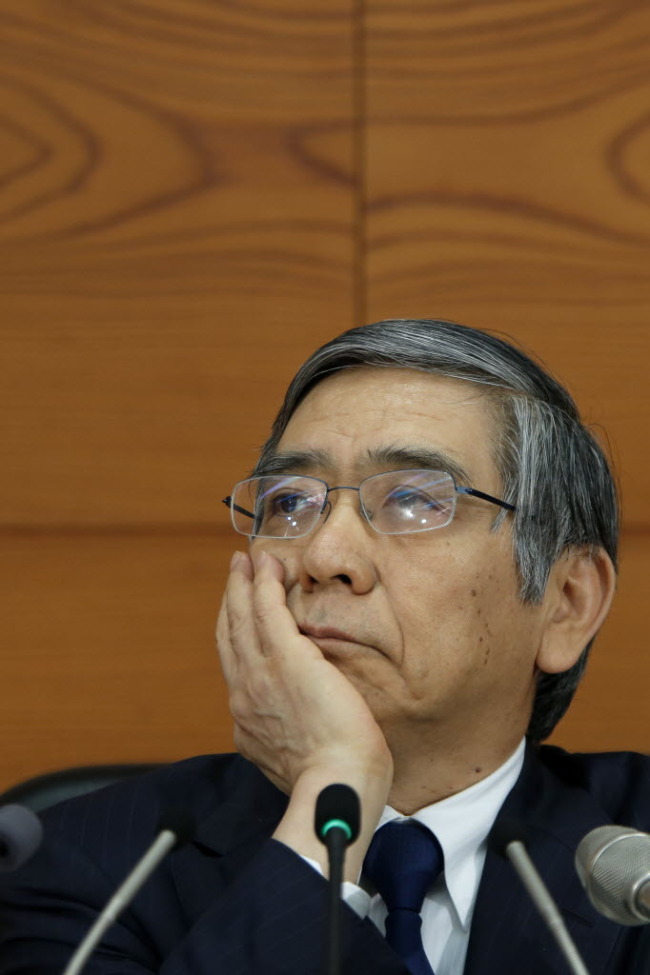 Haruhiko Kuroda, governor of the Bank of Japan.   Bloomberg