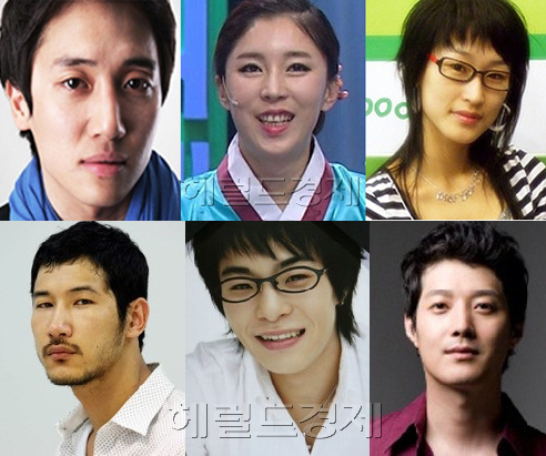 전영중(위쪽좌부터/개그맨),함효주(개그우먼),김형은(개그우먼/미녀삼총사),이언(박상민/탤런트/모델),김민수(가수),강대성(방성배/탤런트)
개그맨 전영중 사망 소식에 애도의 물결이 일어나고 있다.