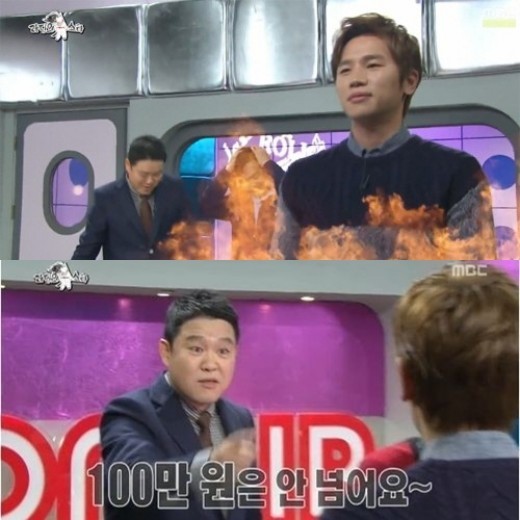 케이윌(위부터/김형수/가수),김구라(김현동/MC/개그맨)
지난 20일 방송된 MBC '황금어장-라디오스타'에는 '장난감 중독 특집'으로 개그맨 이봉원, 개그우먼 김신영, 가수 케이윌, 로봇연구원 한재권이 출연했다.