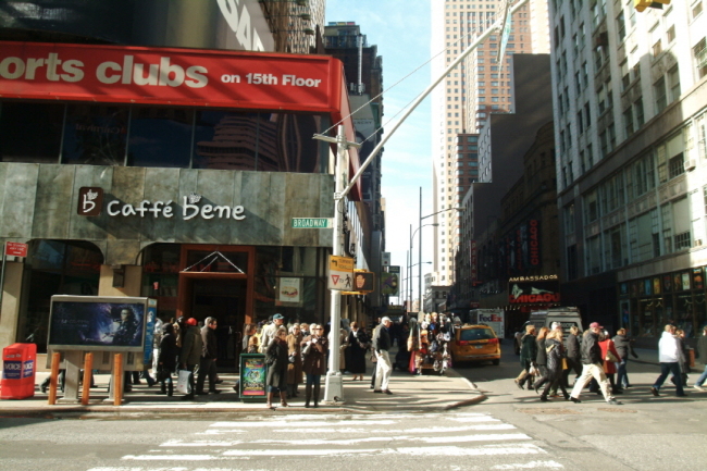 Caffbene’s Times Square outlet in New York City.   Caffbene