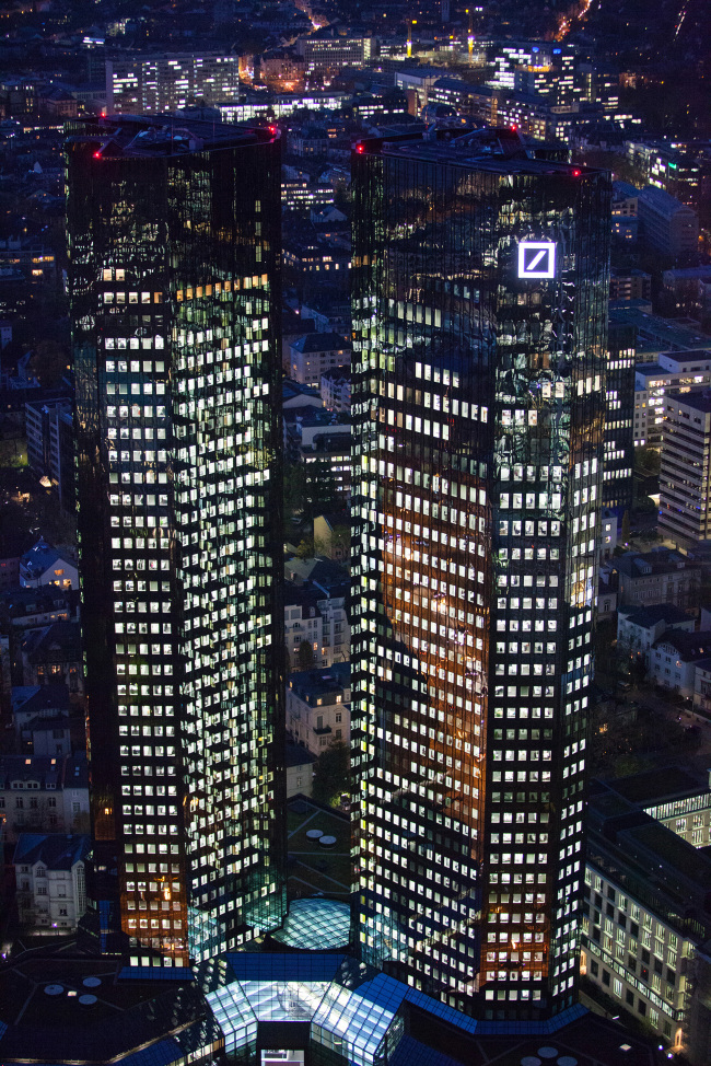 The Deutsche Bank headquarters in the financial district of Frankfurt.   Bloomberg
