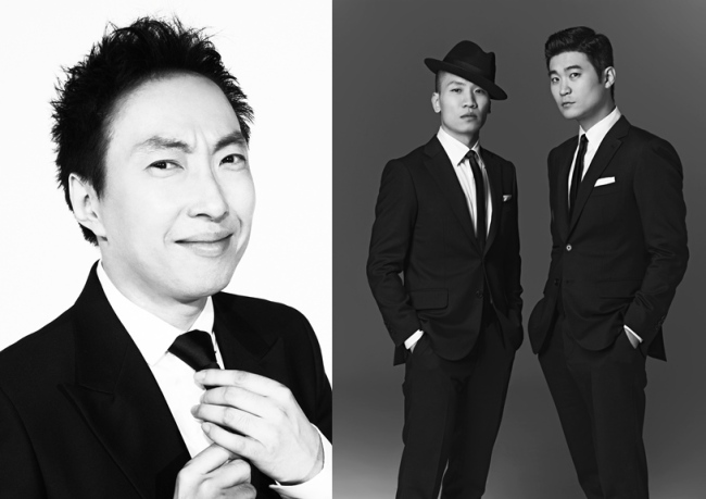 박명수(좌부터/MC/가수),개코(김윤성/가수/다이나믹듀오),최자(최재호/가수/다이나믹듀오)
Singer and comedian Park Myung-soo will join rap duo Dynamic Duo on the stage at “Countdown Seoul,” a music festival that will kick off on Dec. 31 in Times Square, Yeongdeungpo. The line-up includes Dynamic Duo, Norazo, Jay Park, IDIOTAPE, Rhythm Power, Squatters and more.