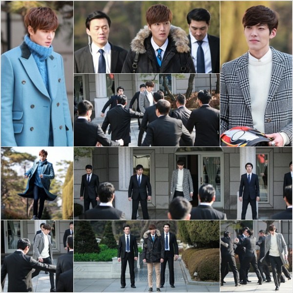 이민호(좌부터/탤런트/영화배우),김우빈(김현중/모델/탤런트)
이민호와 김우빈은 27일 방송되는 SBS 수목드라마 ‘상속자들’(극본 김은숙/연출 강신효) 15회 분에서 각각 보디가드를 대동한 채 날선 대립을 펼쳐낼 예정이다.