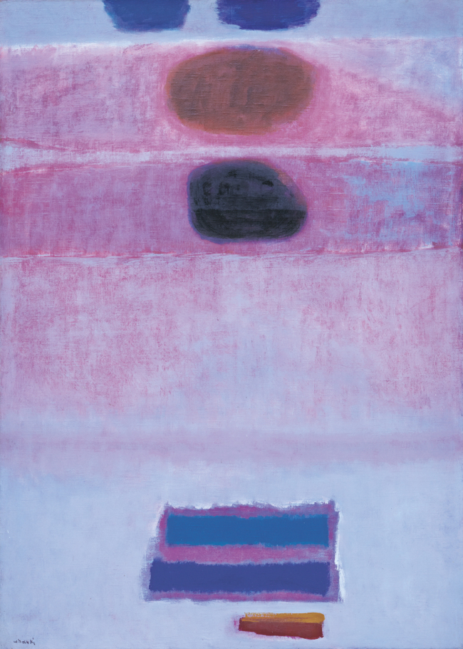 “24-VIII-65 South East” by Kim Whanki.   K Auction