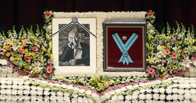The funeral portrait of Lt. Gen. Chae Myung-shin