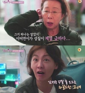 윤여정(위부터/탤런트/영화배우),이미연(영화배우)
꽃보다 누나’ 이미연의 실제 성격이 누리꾼의 관심을 끌고 있다.
