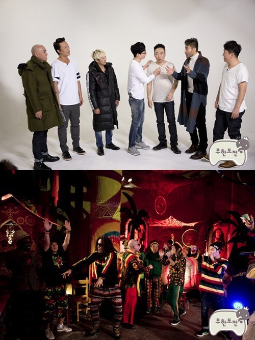 길(좌부터/길성준/가수/리쌍),정준하(MC/영화배우),하하(하동훈/가수),유재석(MC/개그맨),박명수(MC/가수),노홍철(MC),정형돈(MC/개그맨)
MBC 측에 따르면 오늘(30일) 방송 되는 ‘무한도전’ 방송 말미에서는 연말 특집과 관련한 예고편이 전파를 탈 예정이다.