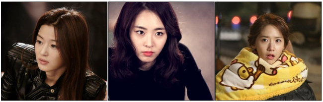 전지현(좌부터/왕지현/영화배우),이연희(탤런트/영화배우),윤아(임윤아/가수/탤런트/소녀시대)
2013년 마지막 브라운관에서 ‘별들의 전쟁’이 펼쳐진다. 14년 만에 안방 복귀에 나서는 전지현, ‘구가의 서’를 통해 짧고 강한 존재감을 보여줬던 이연희는 물론, 결혼 이후 오랜만에 시청자와 만날 한혜진과 소녀시대의 ‘비주얼 담당’ 윤아가 1년8개월 만에 연기 도전장을 던진다.