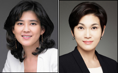 이부진(좌부터/기업인/호텔신라대표이사사장/삼성에버랜드경영전략담당사장/삼성물산상사부문고문),이서현(기업인/삼성에버랜드패션부문경영기획담당사장/제일기획경영전략부문장/미국패션디자이너협회위원)
삼성그룹이 2일 이건희 회장의 둘째 딸인 이서현(사진 오른쪽) 제일모직 부사장을 삼성에버랜드 패션부문 사장으로 승진시키면서 첫째인 이부진(사진 왼쪽) 호텔신라 사장과 함께 같은 회사에 사장으로 적을 두게 됐다.
