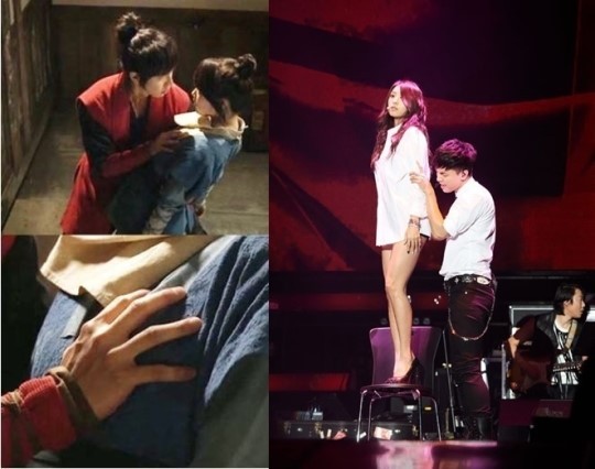 보라(좌부터/윤보라/가수/씨스타),이승기(가수/탤런트)
이승기는 지난달 30일 서울 올림픽 체조경기장에서 열린 단독 콘서트 ‘2013 이승기 희망콘서트-희로애락’에서 씨스타 보라와 함께 ‘있다 없으니까’에 맞춰 커플 무대를 선보였다.