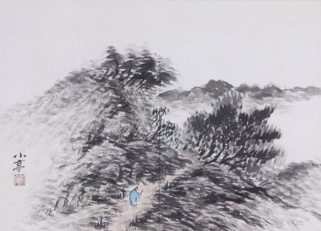 소정 변관식 ‘추경산수’, 종이에 수묵담채, 28.7×40.5㎝. 시작가 200만원 [사진제공=헤럴드 아트데이]