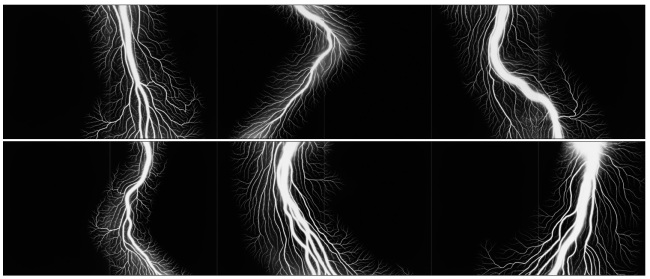 번개 치는 들판 구성 012, 젤라틴 실버 프린트, 152.4×1443.6cm, 2009. Hiroshi Sugimoto