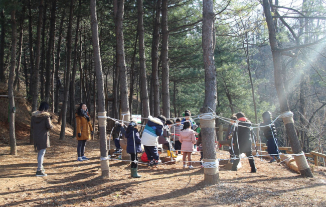 상암산에 ‘유아 숲 체험장’