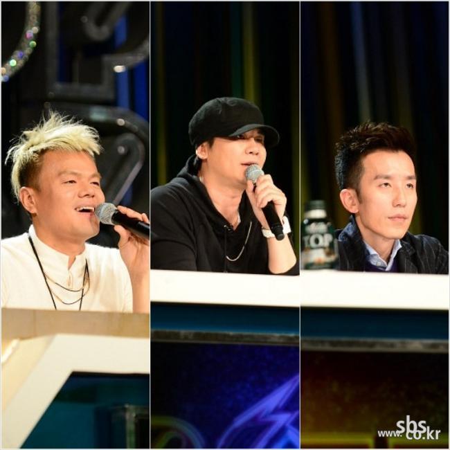 박진영(좌부터/가수/음악PD/JYP엔터테인먼트대표),양현석(연예기획자/음악PD/YG엔터테인먼트대표),유희열(가수/작곡가/토이/안테나뮤직)
음악 오디션 프로그램에 대한 관심이 줄어들고 있었다. 오디션의 갑(甲) ‘슈퍼스타K‘가 올해 시즌5를 맞아 흥행이 저조해지면서 오디션 프로그램이 식상하다는 지적이 이어졌다.