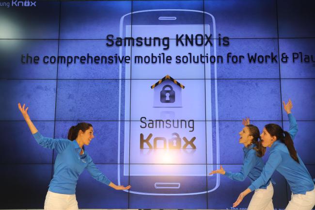 Samsung Electronics’ mobile security solution Knox.   Samsung Electronics
