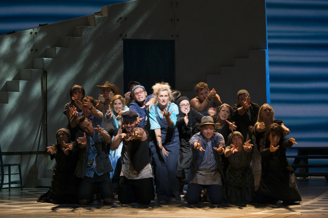 A scene from “Mamma Mia!” (Seensee Company)