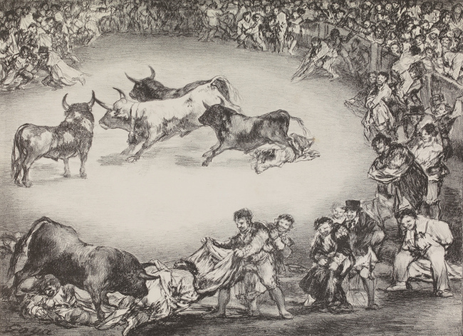 This image provided by the New Mexico Museum of Art shows Francisco de Goya’s “The Spanish Entertainment.”   AP-Yonhap News