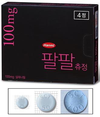 한미약품(대표 이관순)은 물 없이 간편하게 씹어먹는 고용량 발기부전치료제 ‘팔팔츄정 100mg’<사진>을 출시한다고 16일 밝혔다.