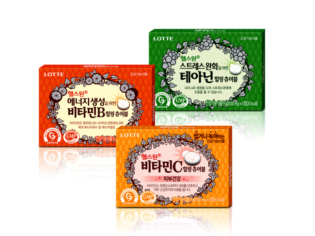 롯데헬스원은 18일 간편하게 건강을 챙길 수 있는 힐링 츄어블 3종을 선보였다.