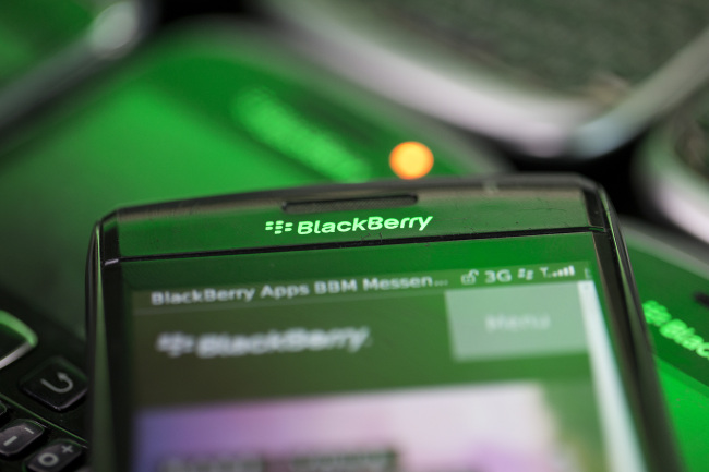 A BlackBerry smartphone.   Bloomberg
