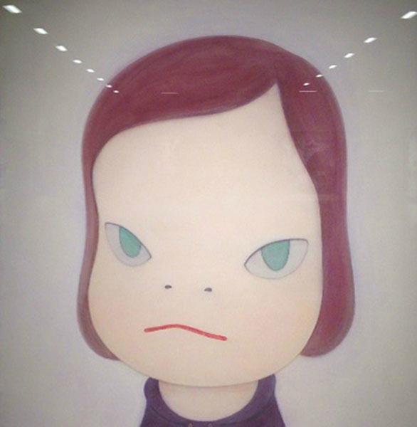 나라 요시토모의 회화 ‘Green Eyes’, 119×110cm.  [사진제공=가나아트]