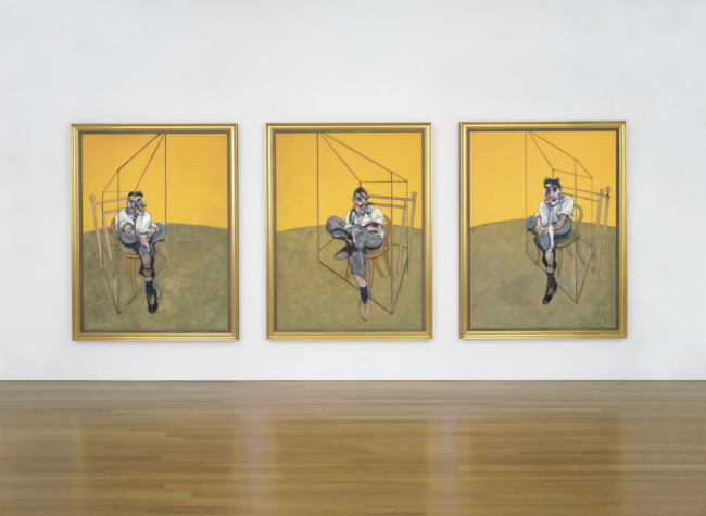 “Three Studies of Lucian Freud” by Francis Bacon. Bloomberg